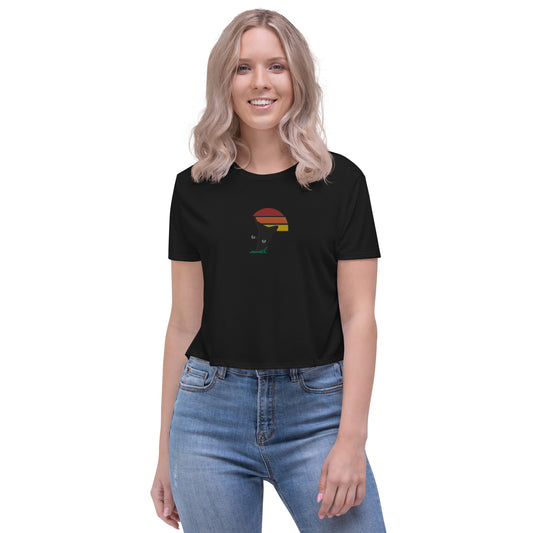 SuPeR cat Crop Tee