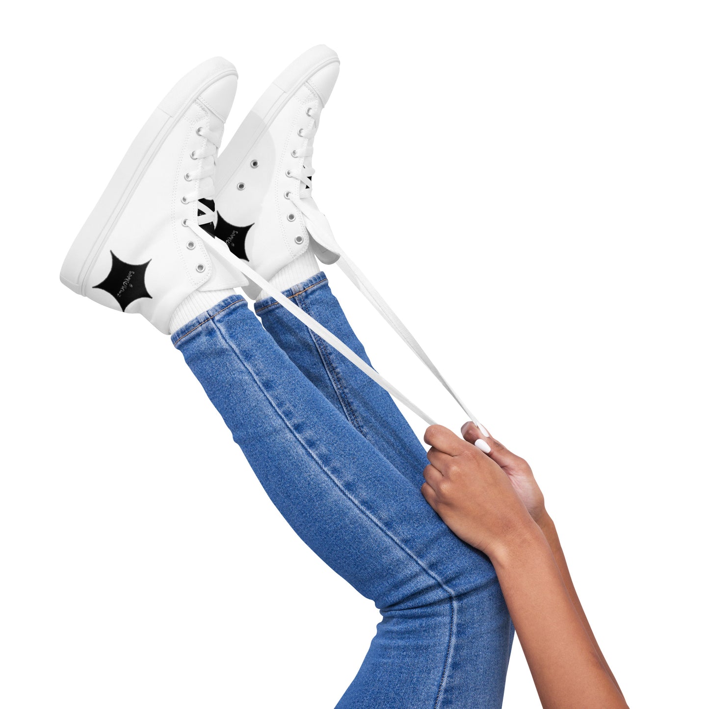 Women’s high top canvas shoes