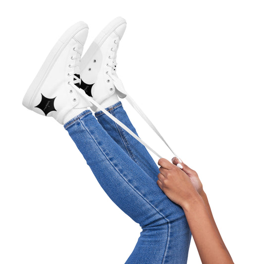 Women’s high top canvas shoes