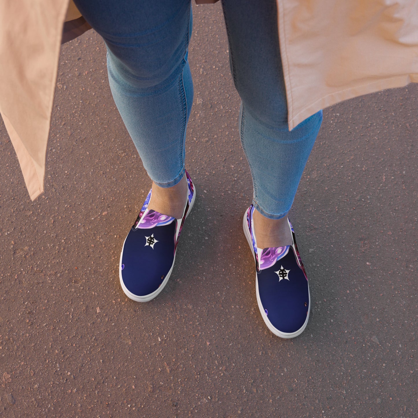 SUPA PINK Women’s slip-on canvas shoes