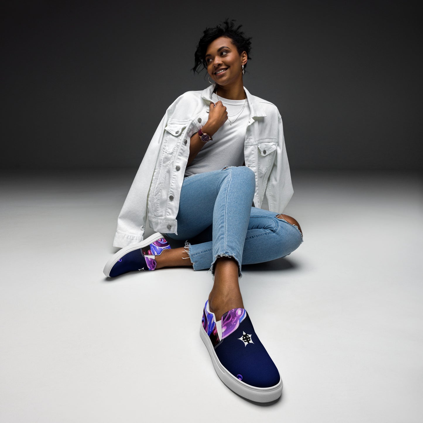 SUPA PINK Women’s slip-on canvas shoes